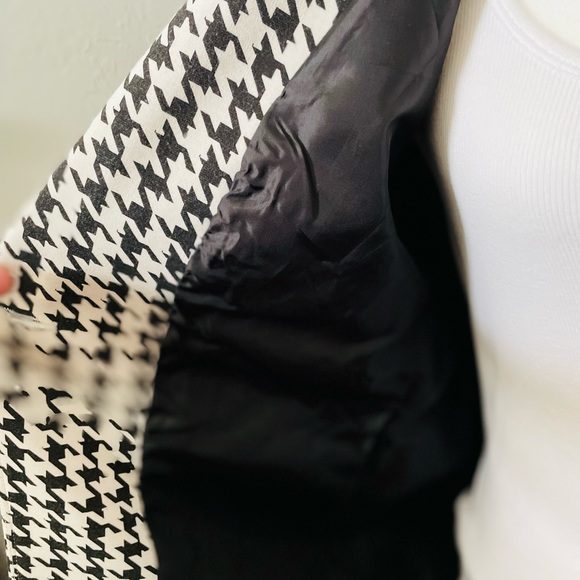 Sara Bristol Houndstooth Button Jacket SZ L - Picture 4 of 4